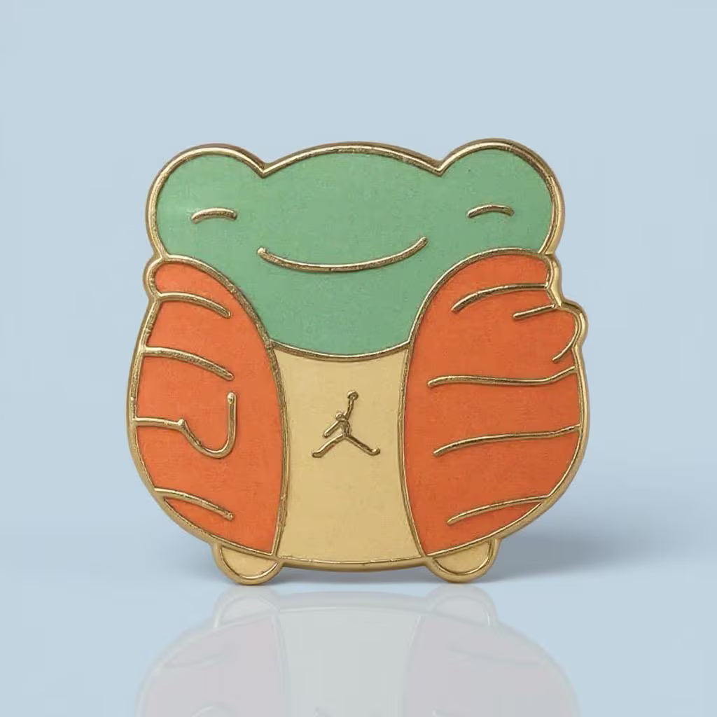 Frog Dilemma Set, frog enamel pin