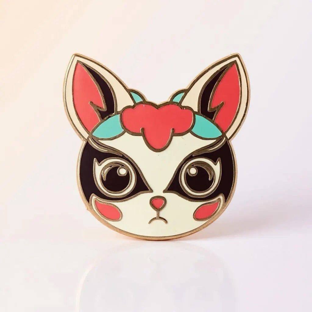 Cat Mask Pin