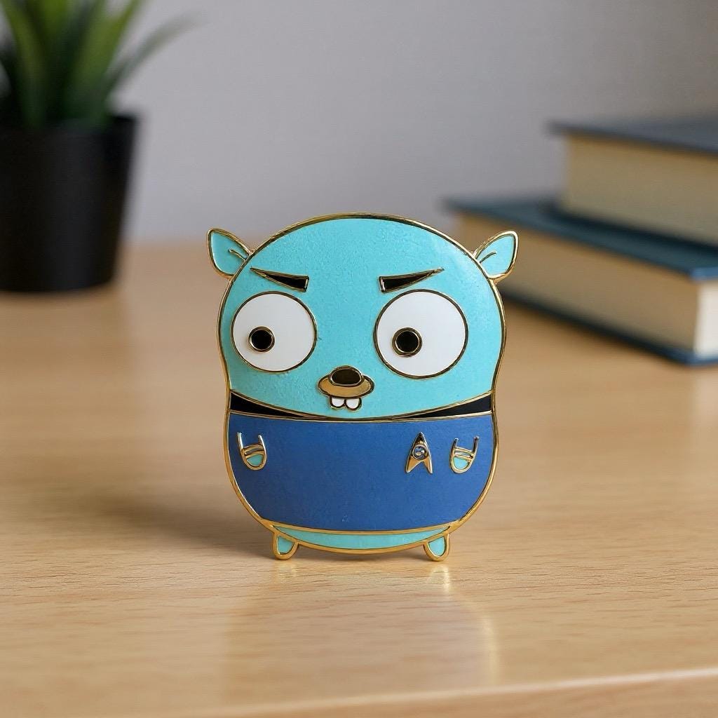 Spock Gopher Pin