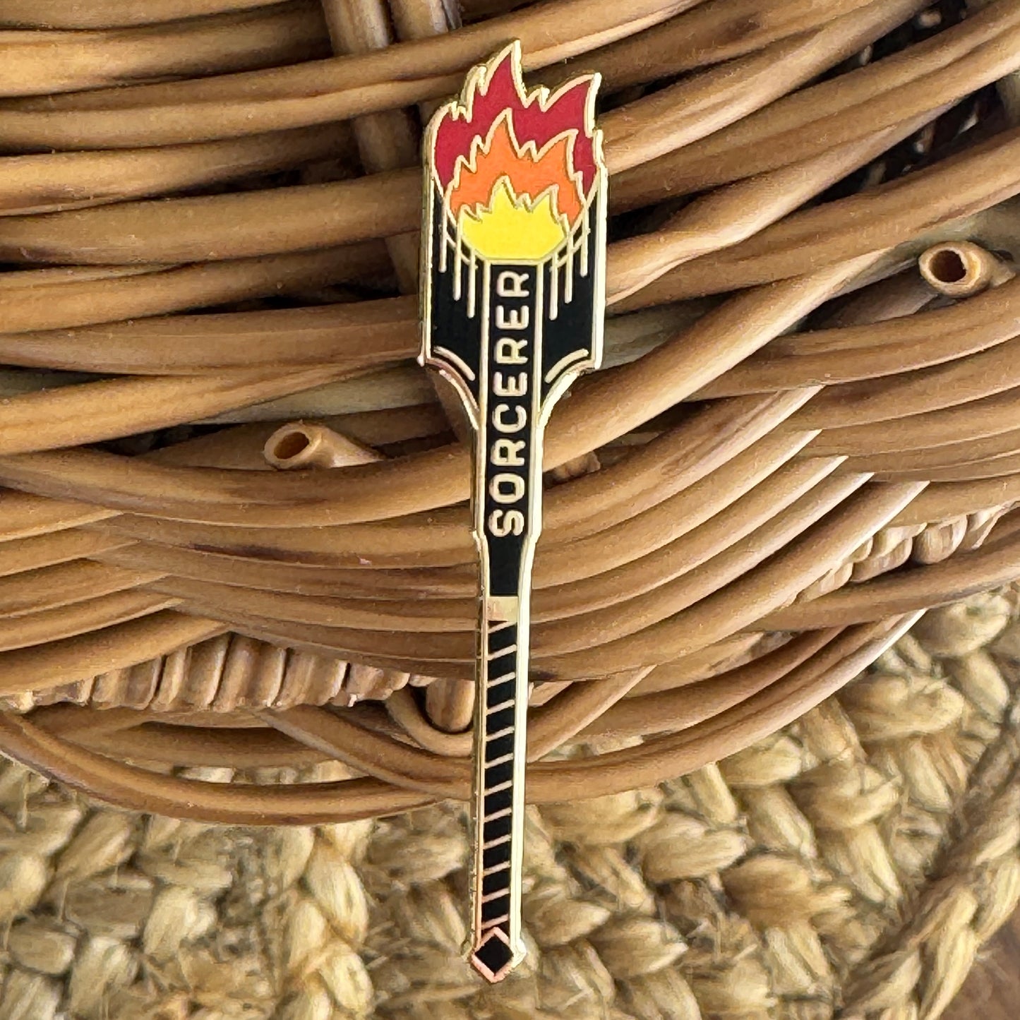 Sorcerer Staff, D&D enamel pin