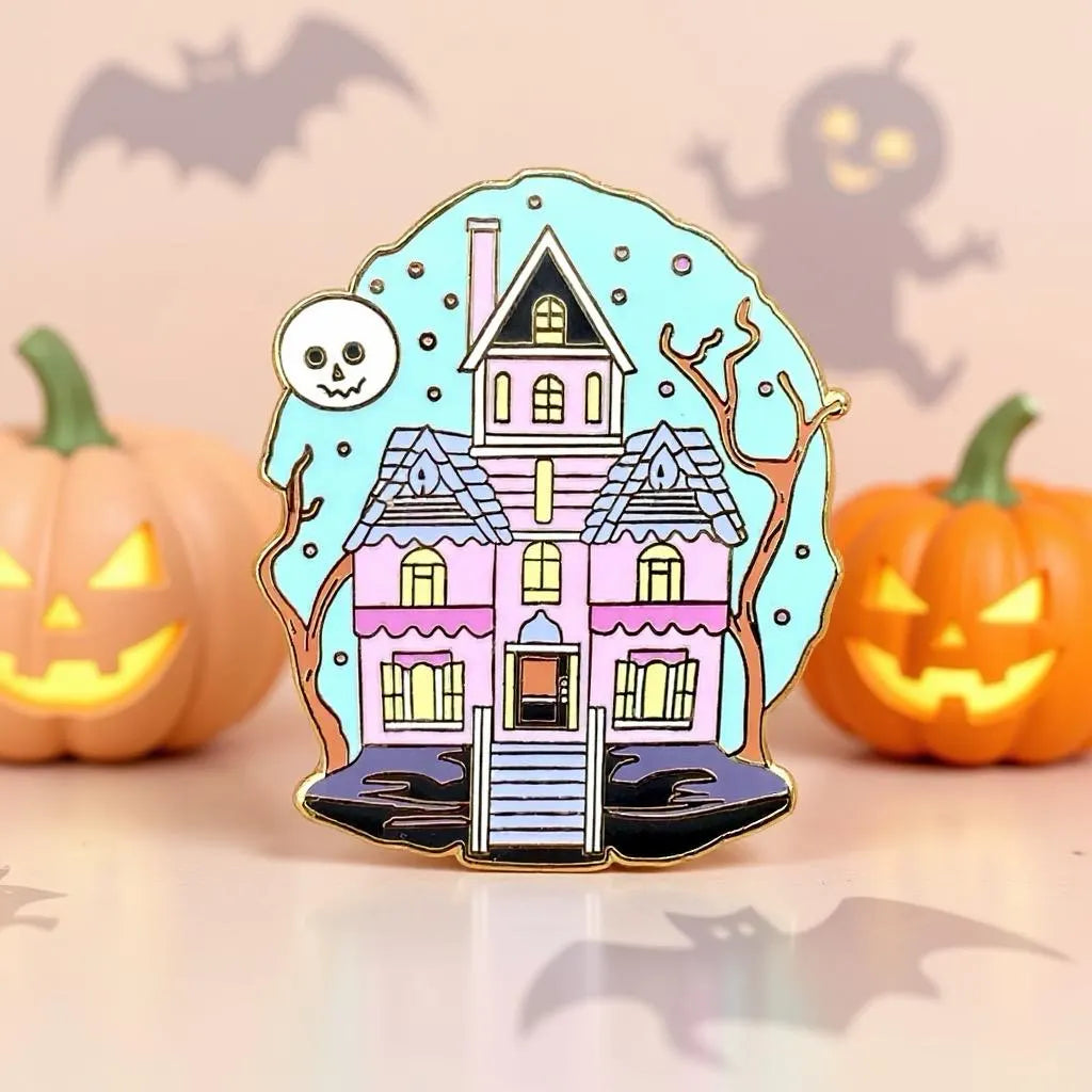 Spooky Hollow, witchy enamel pin