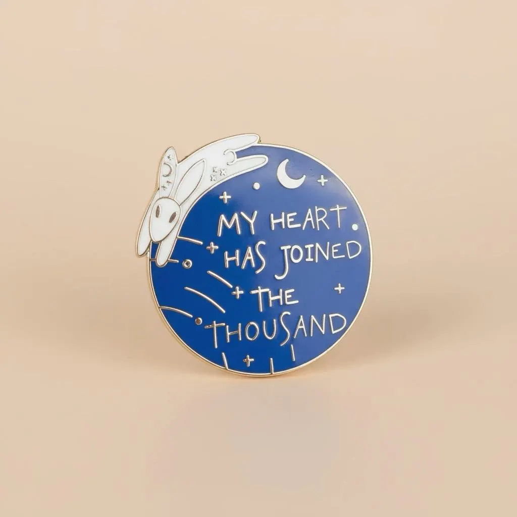 Joined the Thousand, literary enamel pin