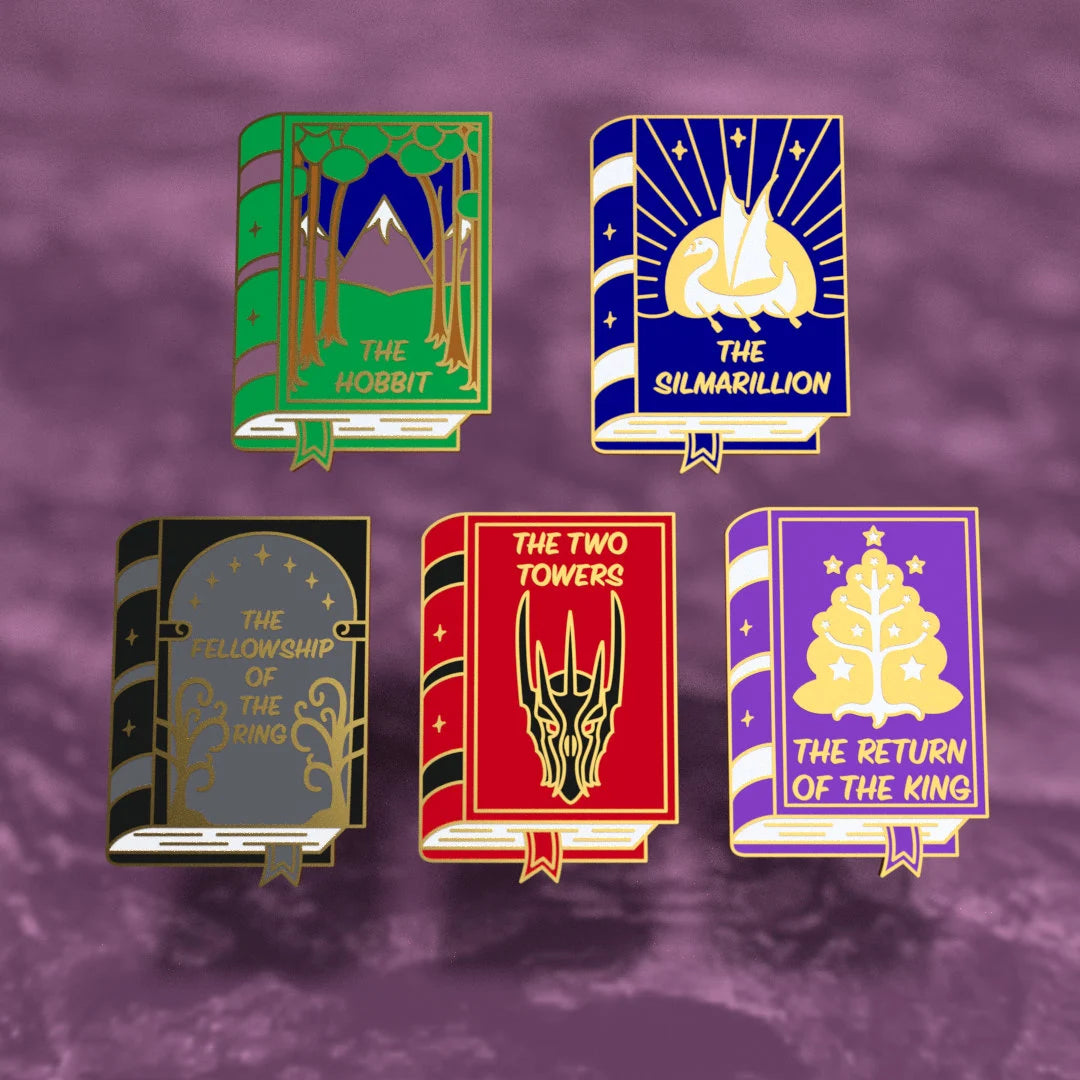 Middle Earth Book Set, LOTR pin pack