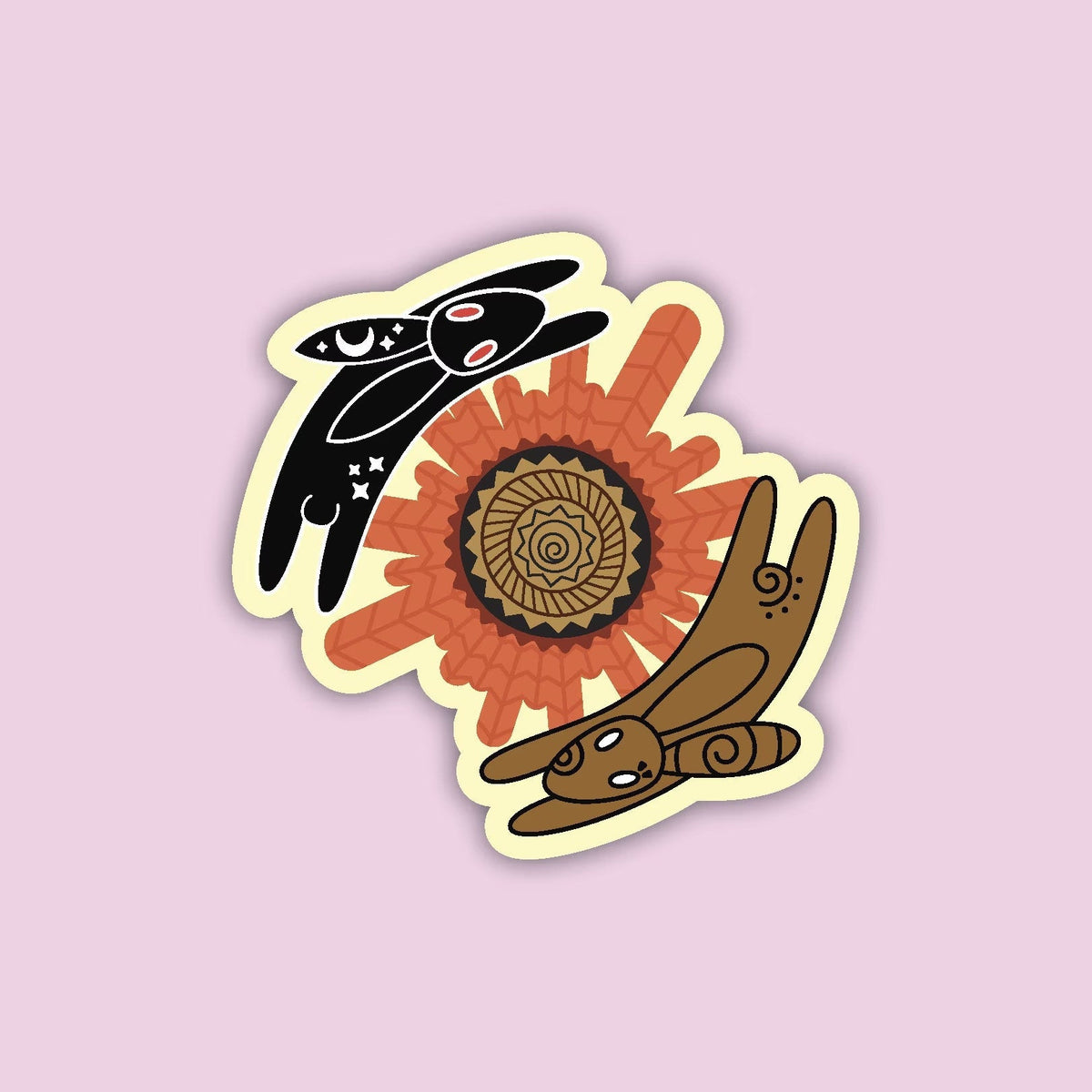 Black Rabbit & El-ahrairah Sticker, literary sticker