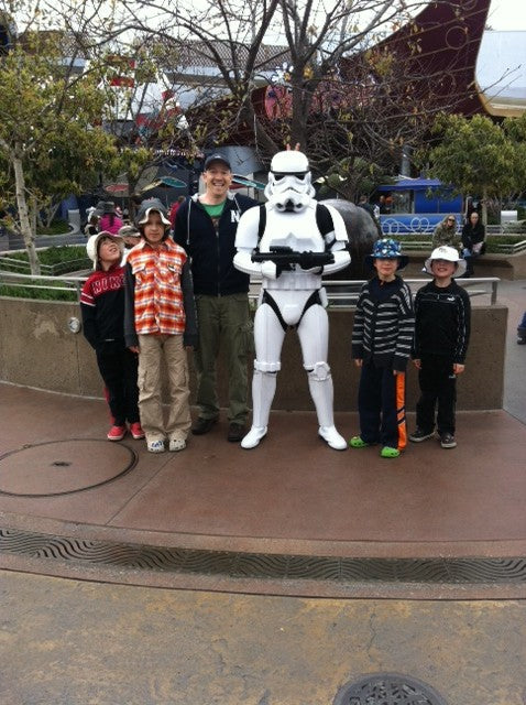 Why does it always rain on my kids? Disneyland.