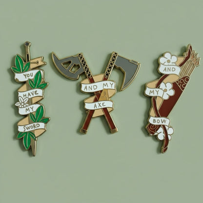 3 Hunters Pack, LOTR pin pack