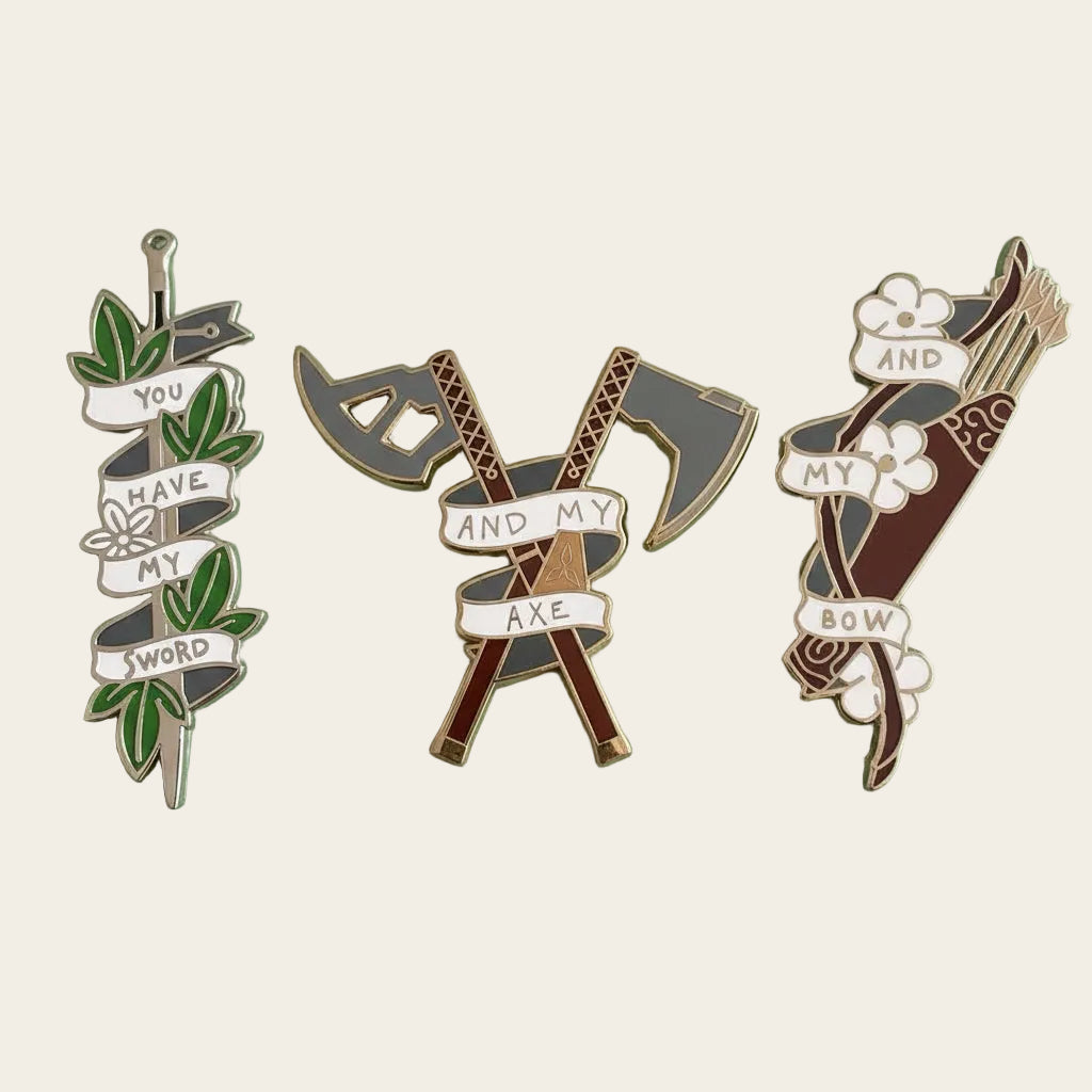 3 Hunters Pack, LOTR pin pack