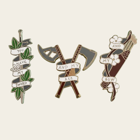 3 Hunters Pack, LOTR pin pack
