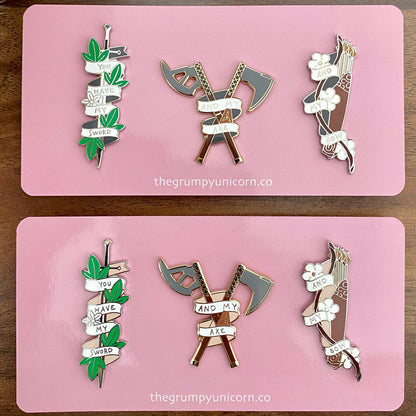 3 Hunters Pack, LOTR pin pack