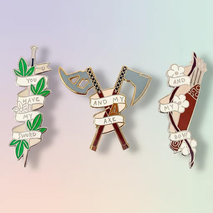 3 Hunters Pack, LOTR pin pack