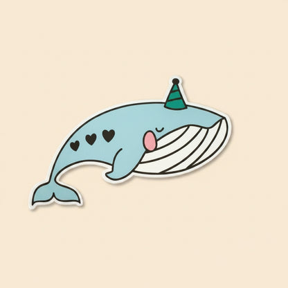 Party Whale Sticker