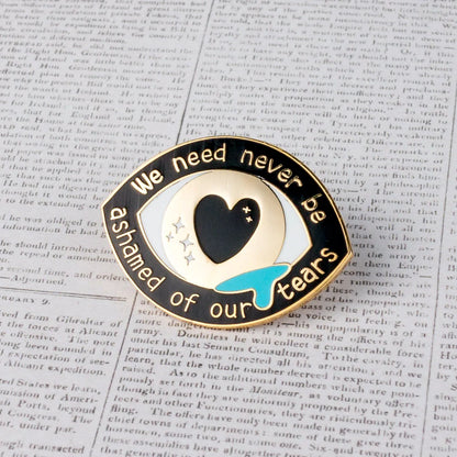 Never Be Ashamed, literary enamel pin