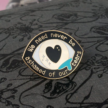 Never Be Ashamed, literary enamel pin