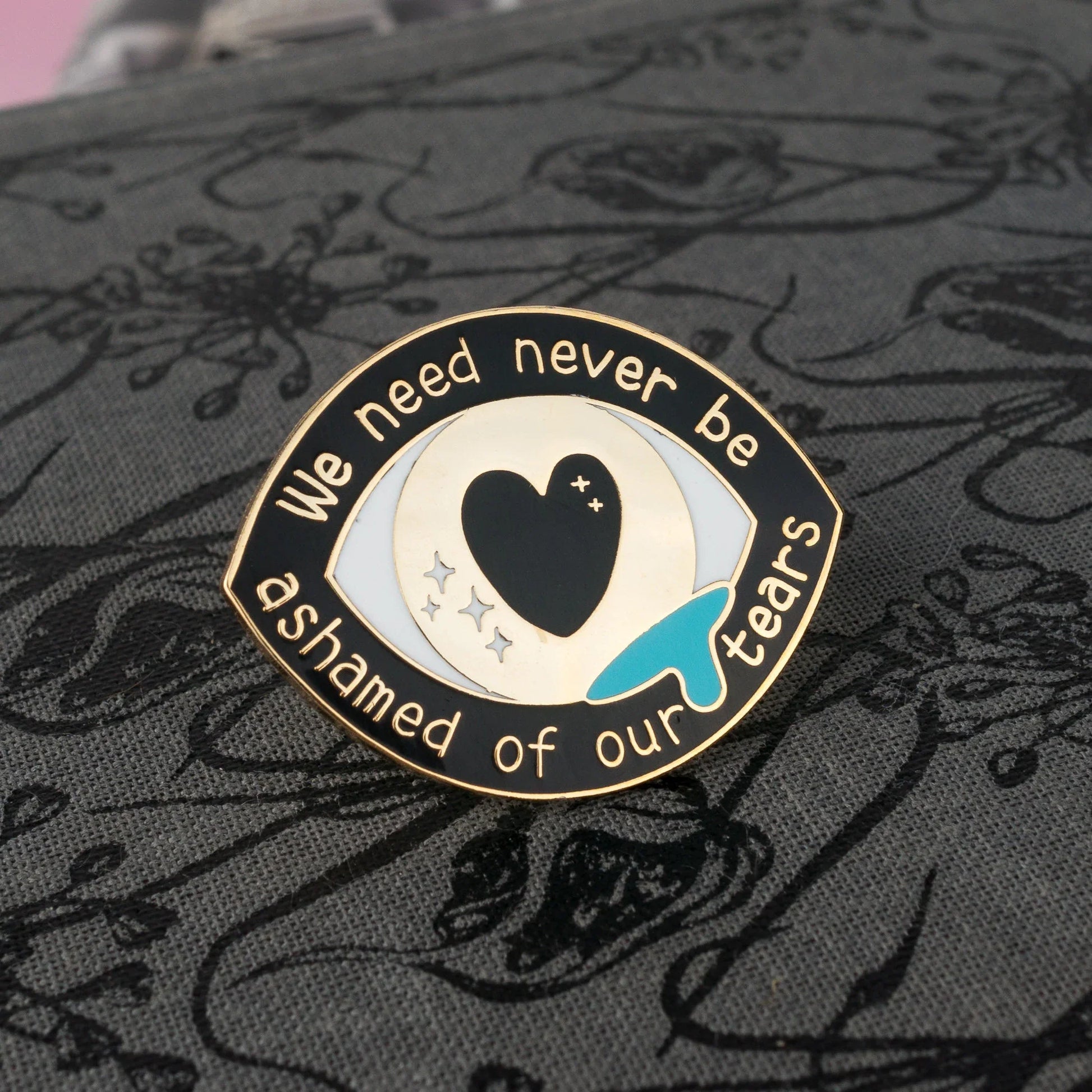 Never Be Ashamed, literary enamel pin