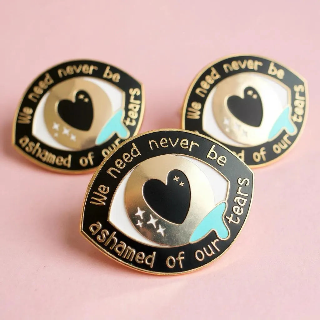 Never Be Ashamed, literary enamel pin