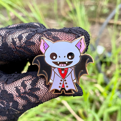 Dr Andreas Culya, bat enamel pin