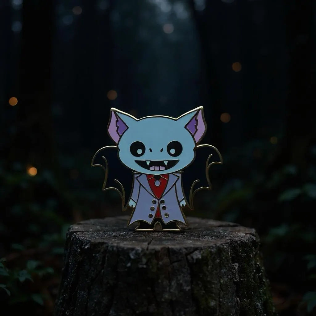 Dr Andreas Culya, bat enamel pin