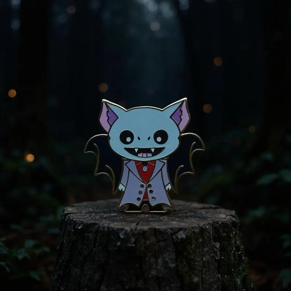 Dr Andreas Culya, bat enamel pin