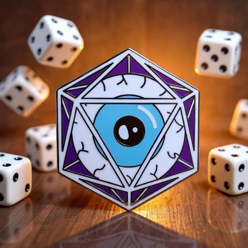 Eye Dice, D&D enamel pin
