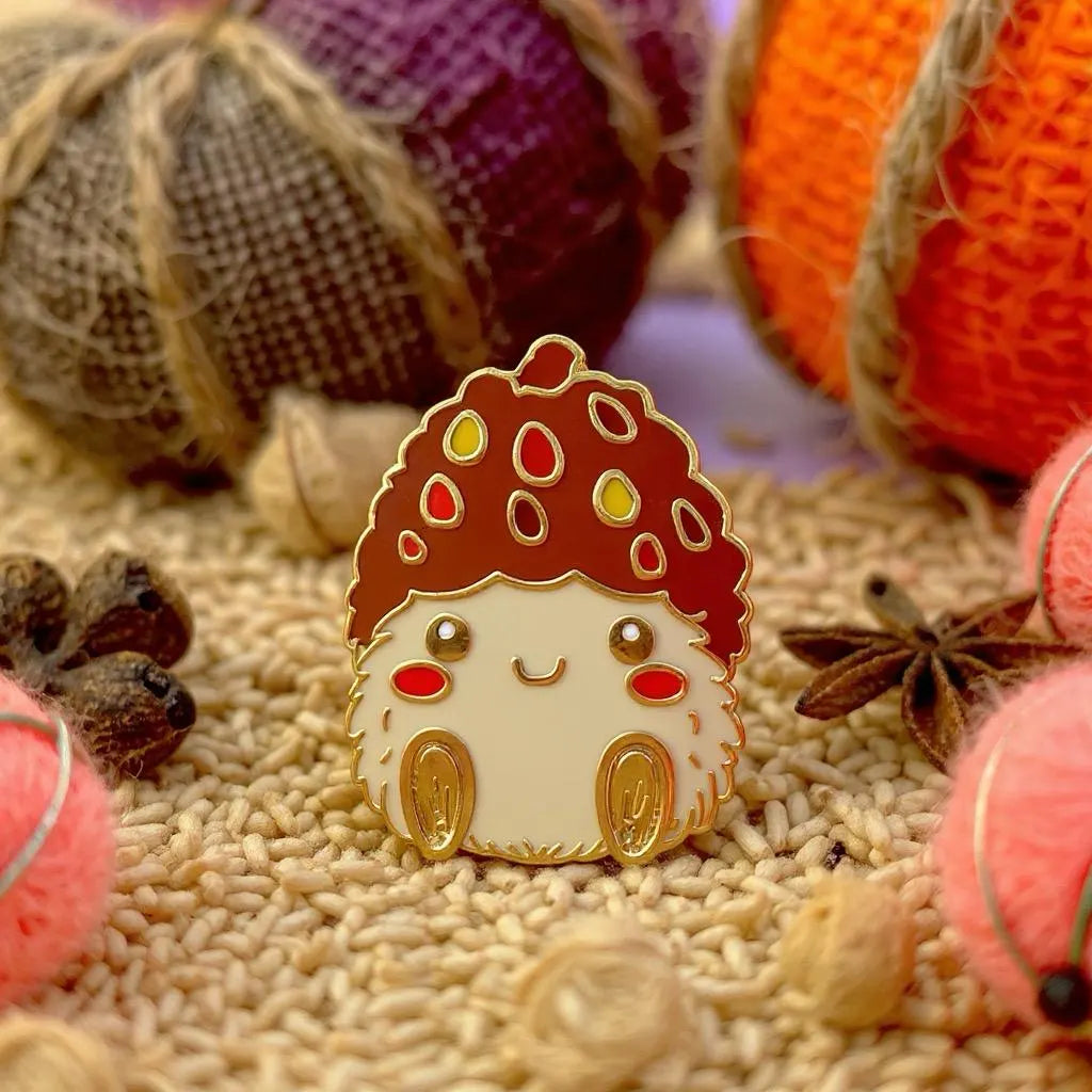 Fall Acorn, kawaii enamel pin