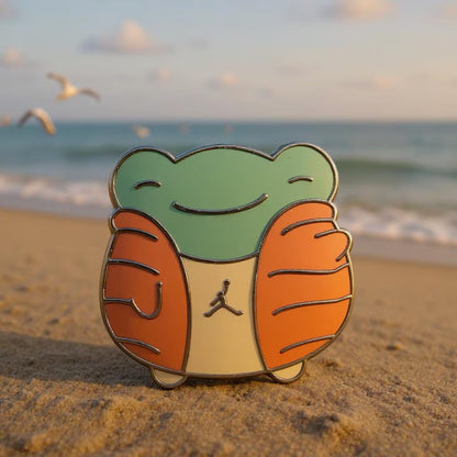 Frog Dilemma Set, frog enamel pin