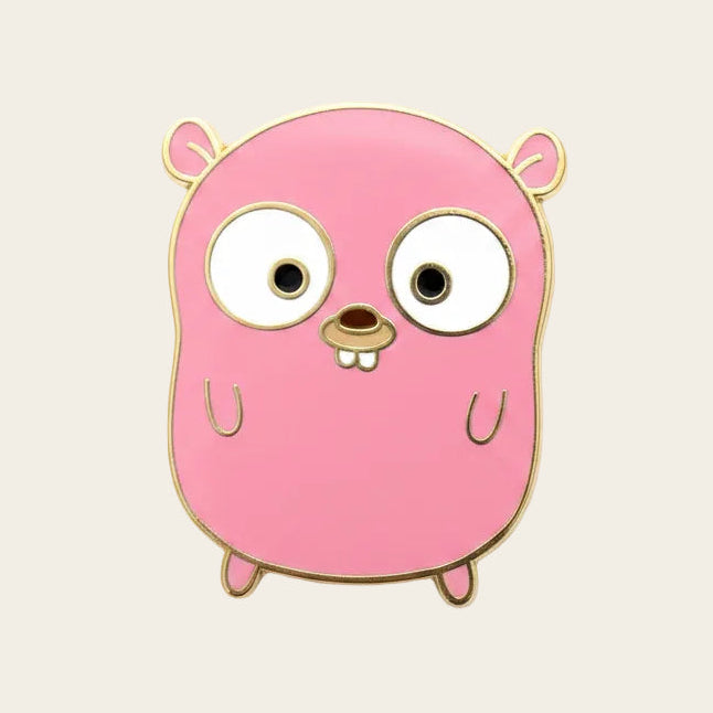 Ada Gopher Pin, literary enamel pin