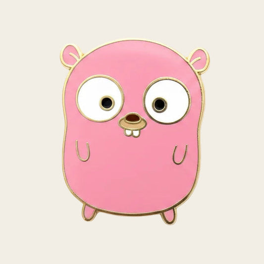Ada Gopher Pin, literary enamel pin