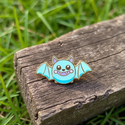 Bramblefang, bat enamel pin