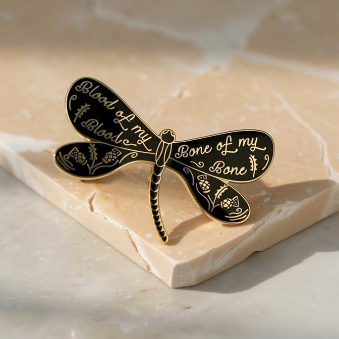 Dragonfly Promise, Outlander enamel pin