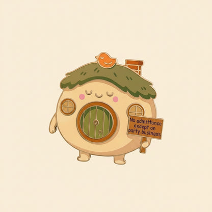 Cute Bag End, LOTR enamel pin