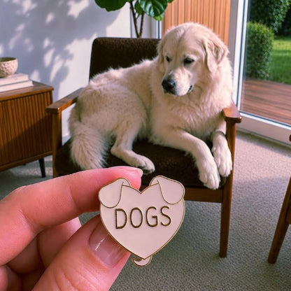 Dogs Heart Pin
