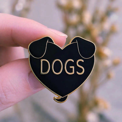 Dogs Heart Pin