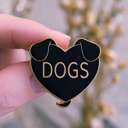 Dogs Heart Pin