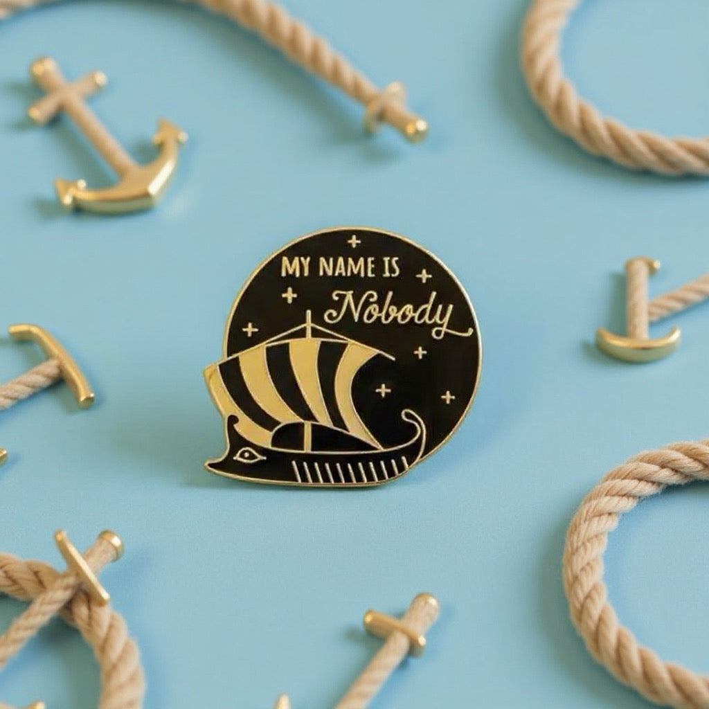 The Odyssey. My Name is Nobody, literary enamel pin