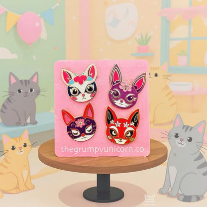Four Animal Mask Set