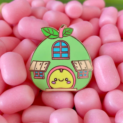 Apple House, kawaii enamel pin