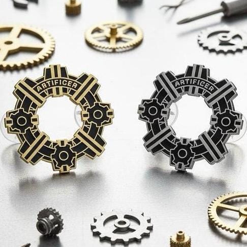Artificer Gear, D&D enamel pin