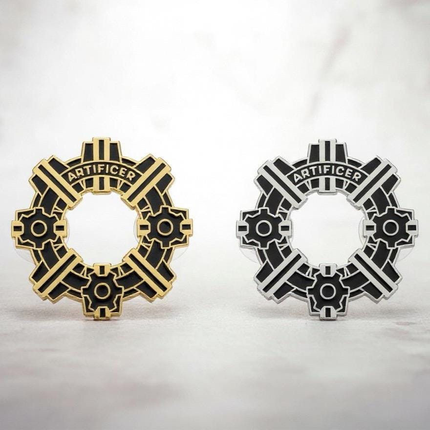 Artificer Gear, D&D enamel pin
