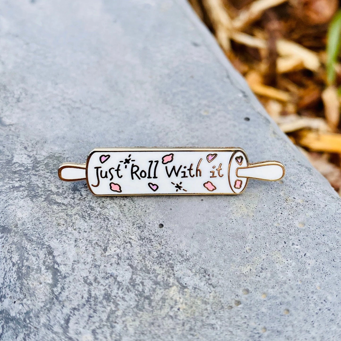 Whimsical Baker: Rolling Pin, kawaii enamel pin