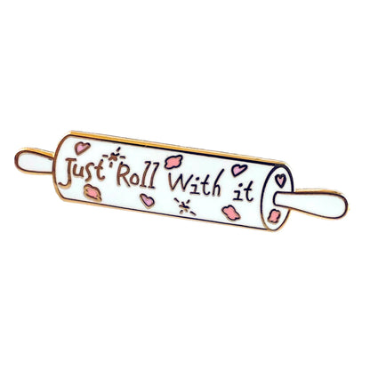 Whimsical Baker: Rolling Pin, kawaii enamel pin