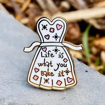 Whimsical Baker Pin Set, kawaii pin pack