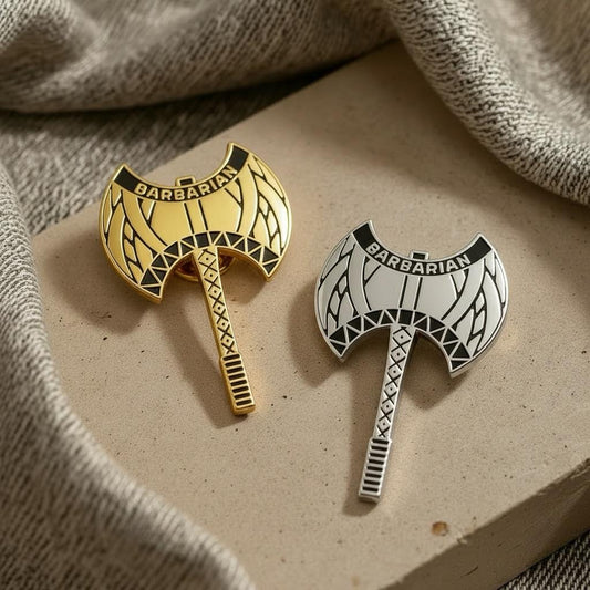 Barbarian AXE, D&D enamel pin