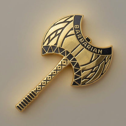 Barbarian AXE, D&D enamel pin