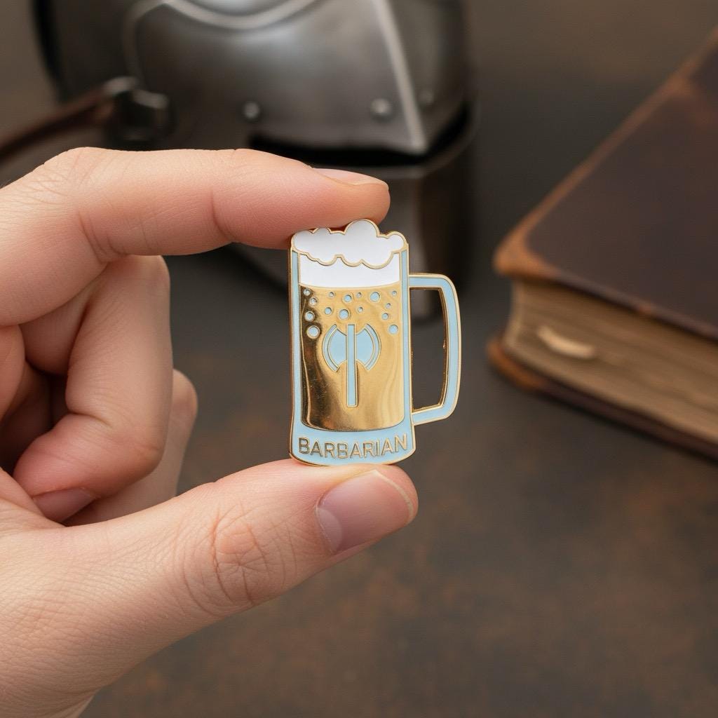 Barbarian Vessel, D&D enamel pin