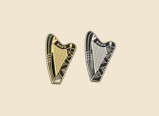DnD Bard Harp on cream background
