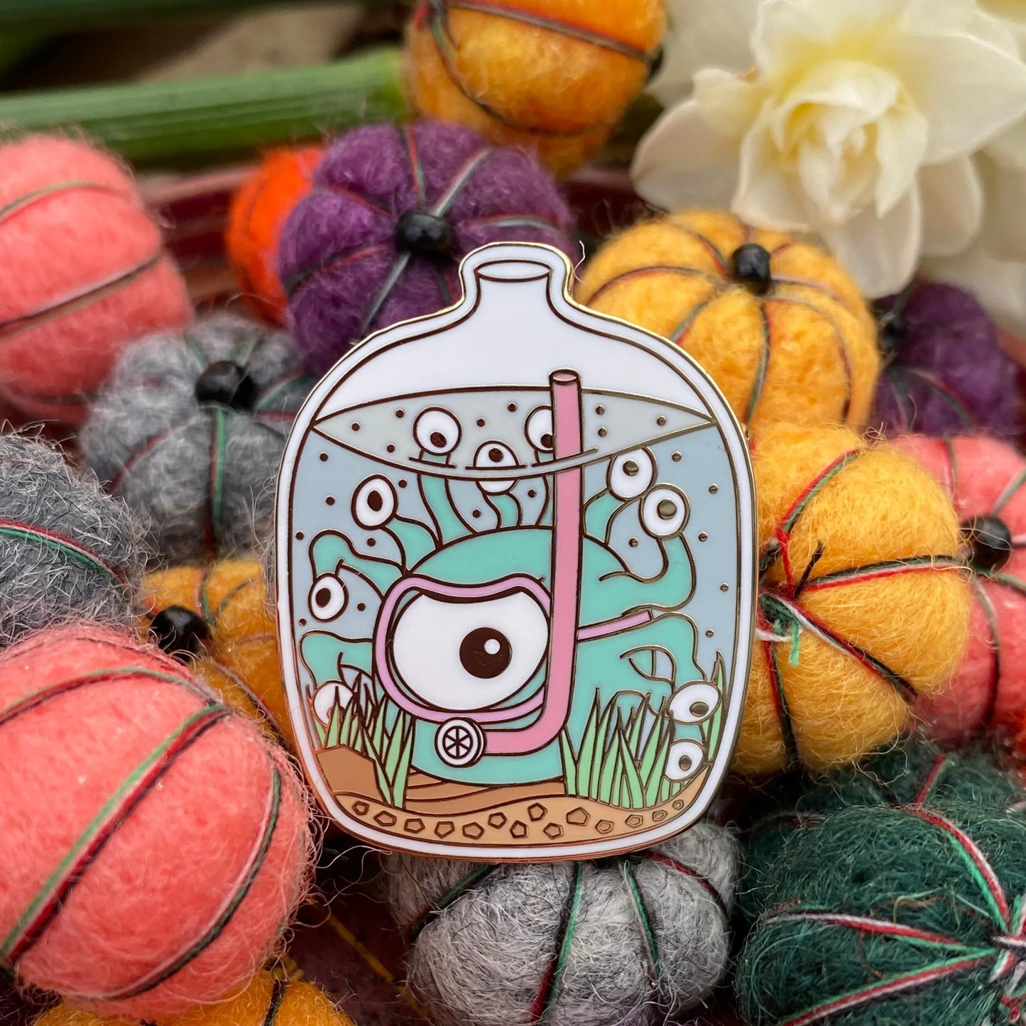 Beholder in a Jar, D&D enamel pin