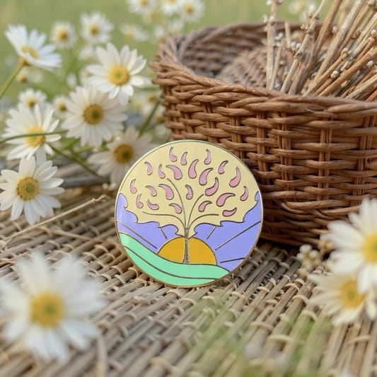 Beltane Wiccan, witchy enamel pin
