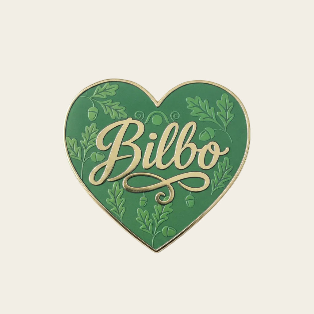 Bilbo Heart, LOTR enamel pin