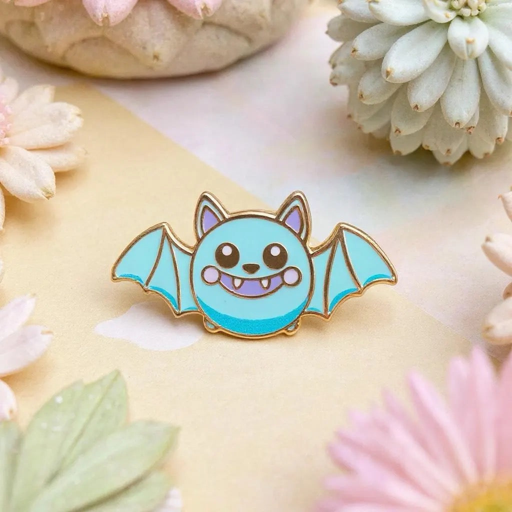 Bramblefang, bat enamel pin