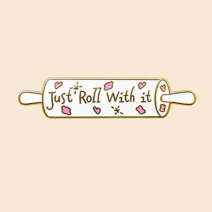 Whimsical Baker: Rolling Pin, kawaii enamel pin